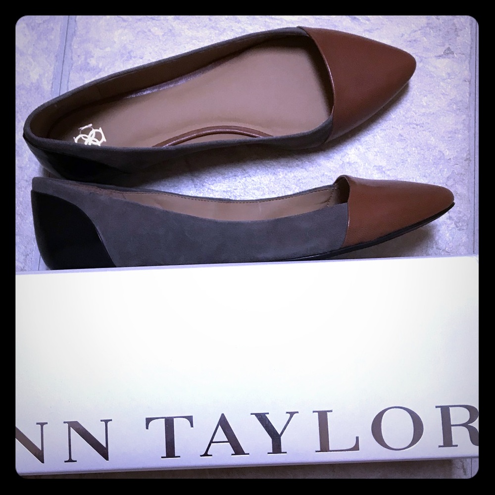 Ann Taylor Wendi colorblock flats